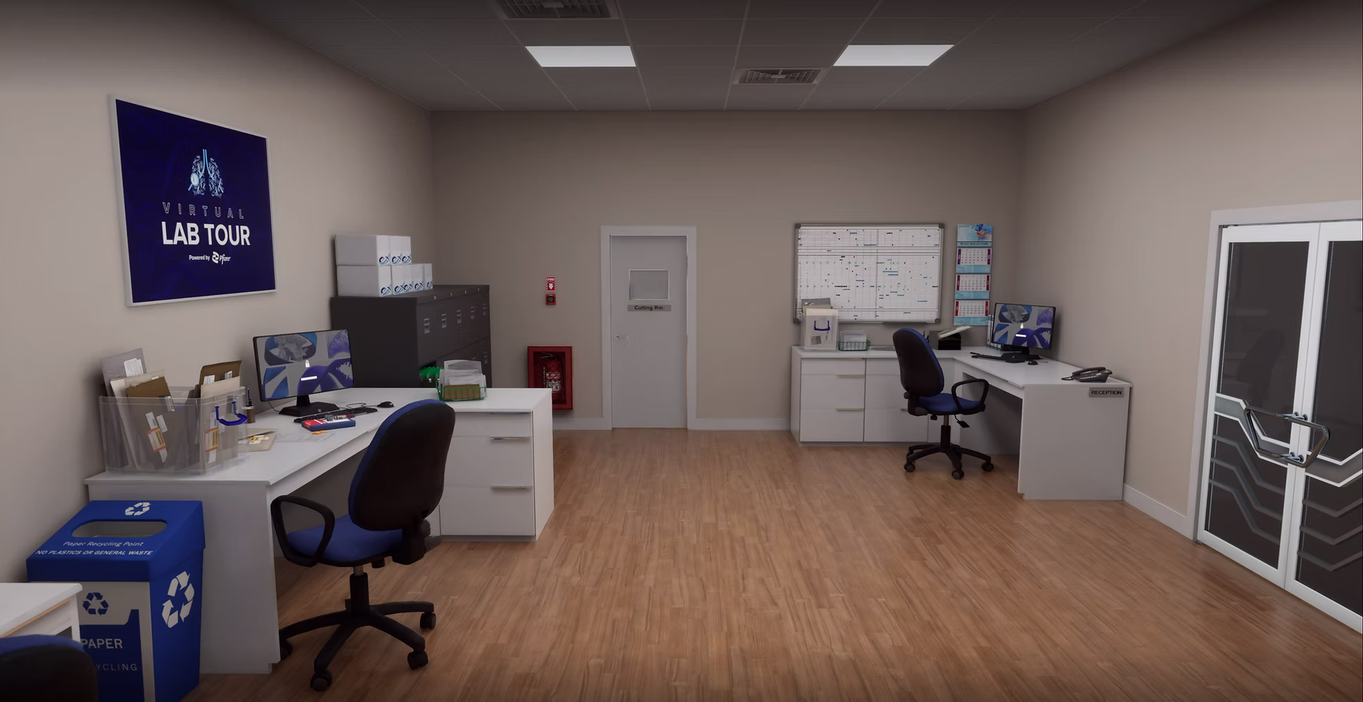 Overview of the immersive virtual lab environment for HCP education