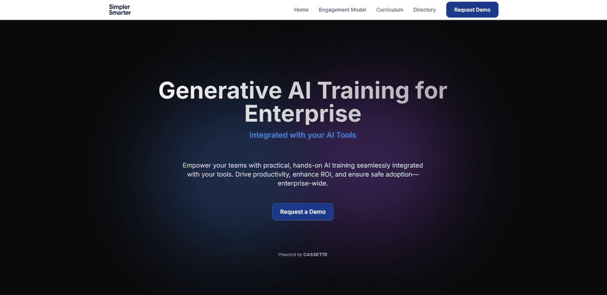 Enterprise generative AI training platform